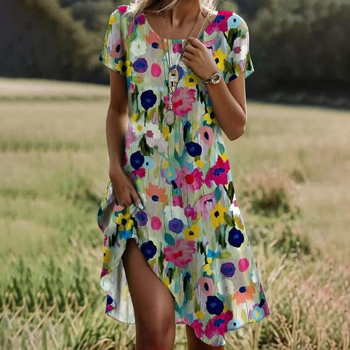 Liane | Colorful Floral Dress