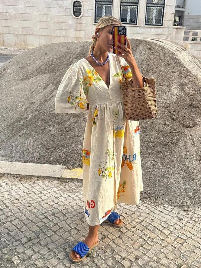 Lexy Printed Midi Dress