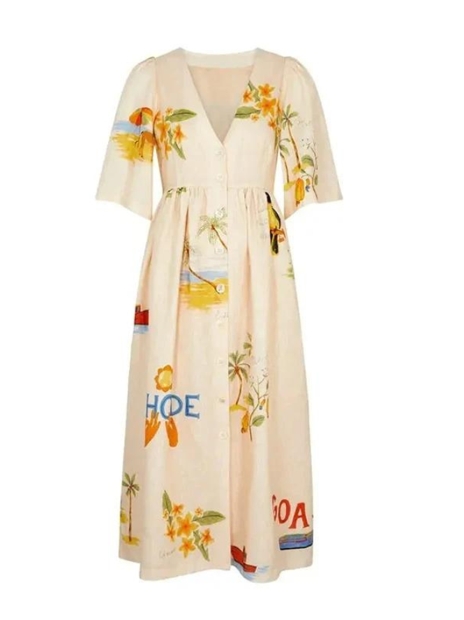 Lexy Printed Midi Dress