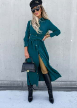 Betty | Casual Button Twist Dress