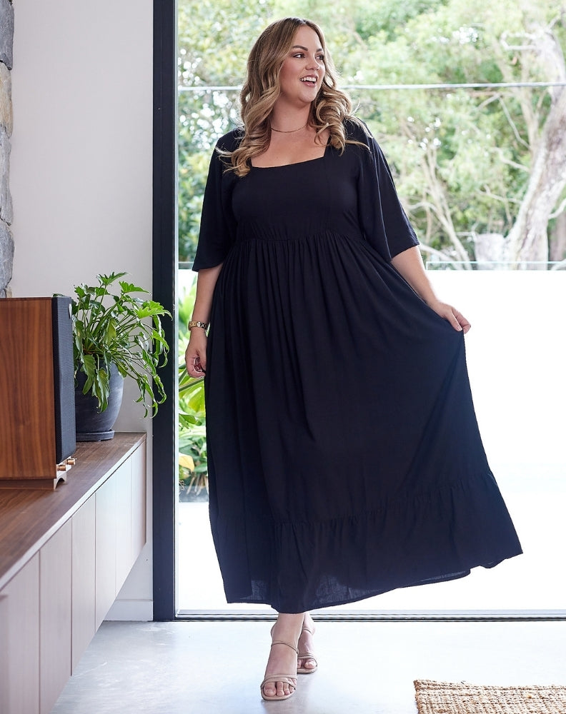 Estelle | Black Maxi Dress