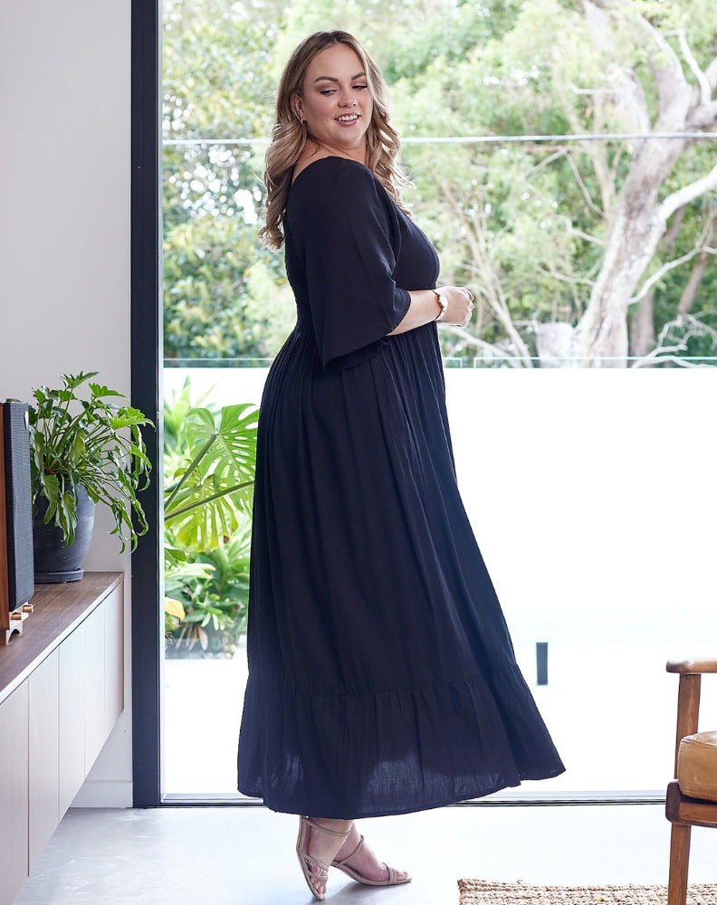 Estelle | Black Maxi Dress