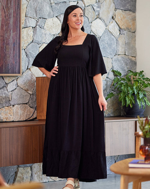 Estelle | Black Maxi Dress