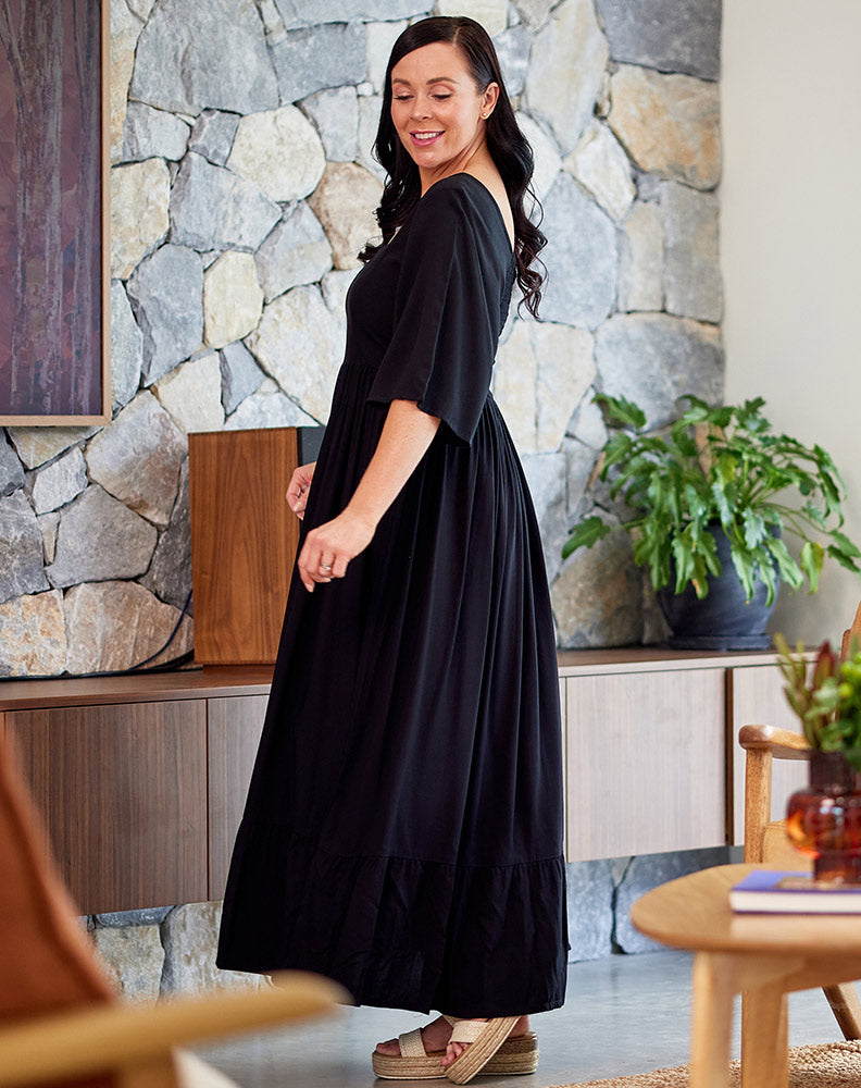 Estelle | Black Maxi Dress