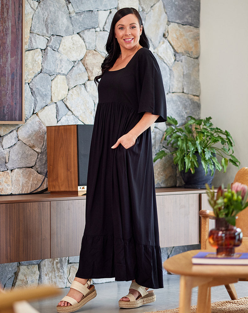 Estelle | Black Maxi Dress