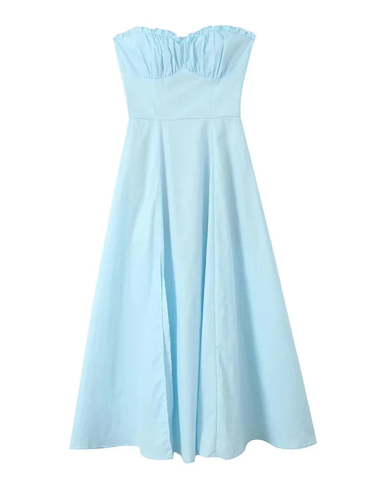 Lacework Slit Dress Set