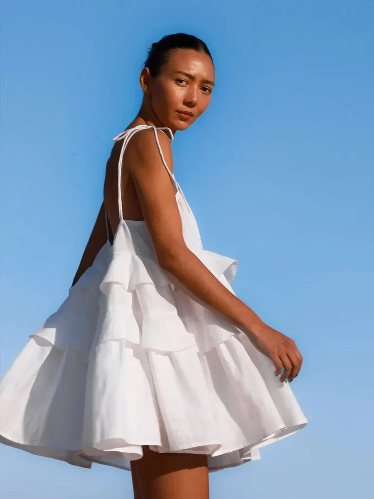 Sweet Fluffy Mini Dress