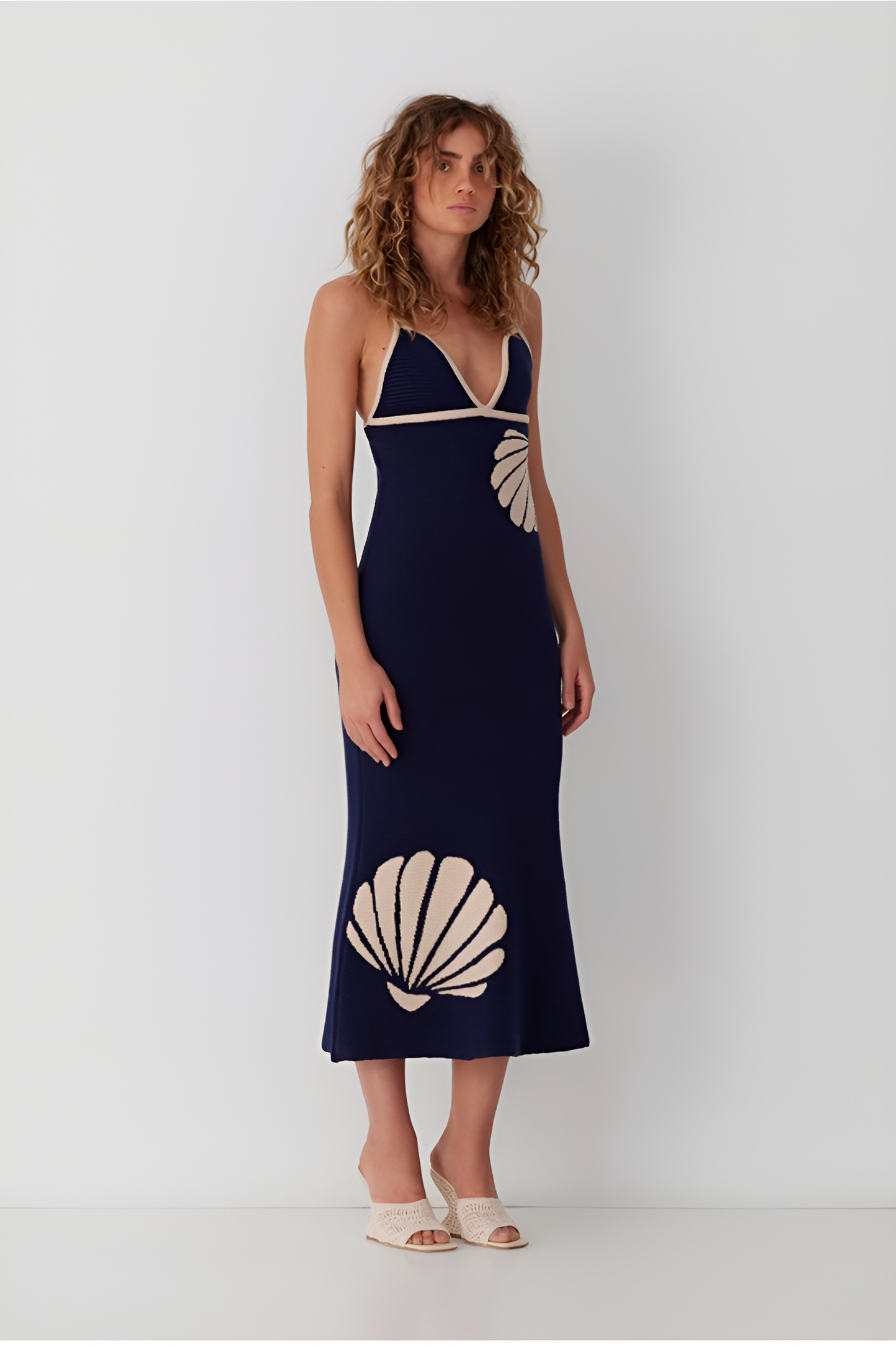 Seashell Elegance Maxi Dress