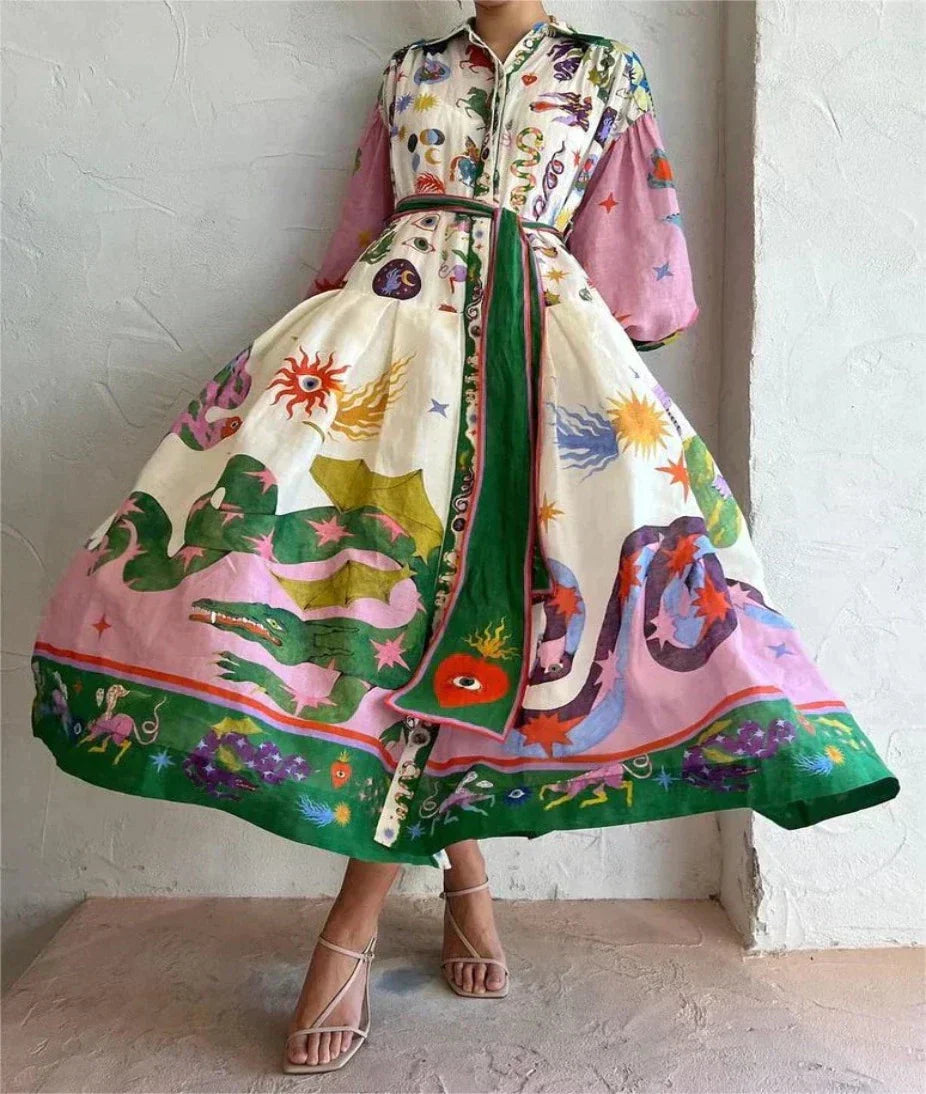 Freya Brightly colored dress