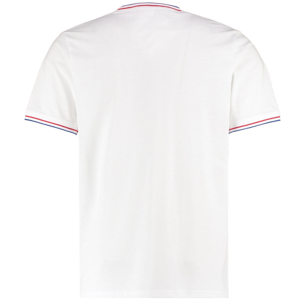 Mens Tipped T-Shirt - White/Red/Royal