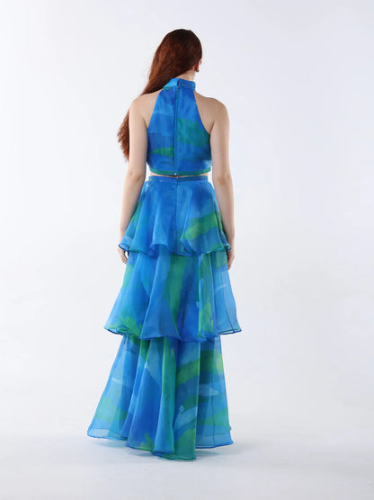Trendy Print Two-Piece Dress Set