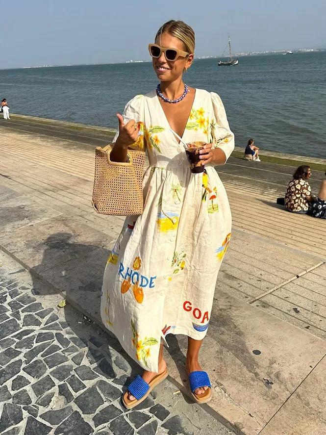 Lexy Printed Midi Dress