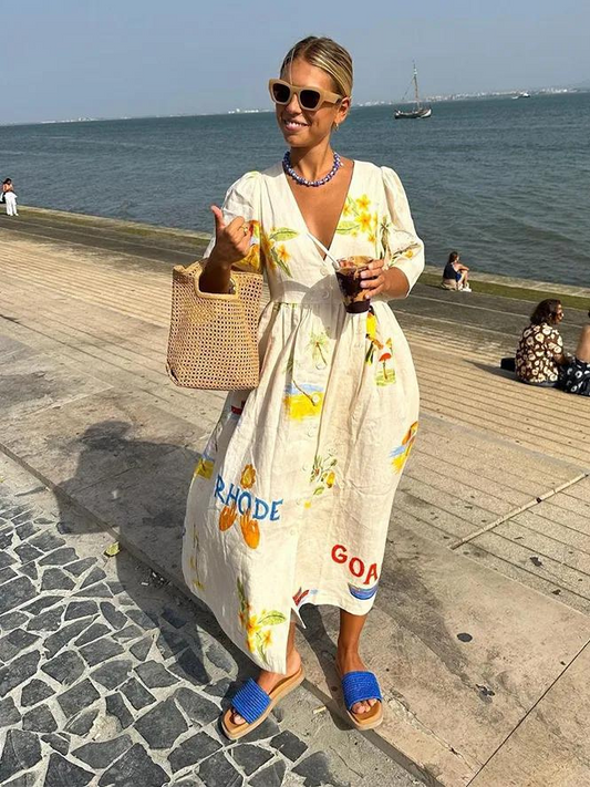 Lexy Printed Midi Dress