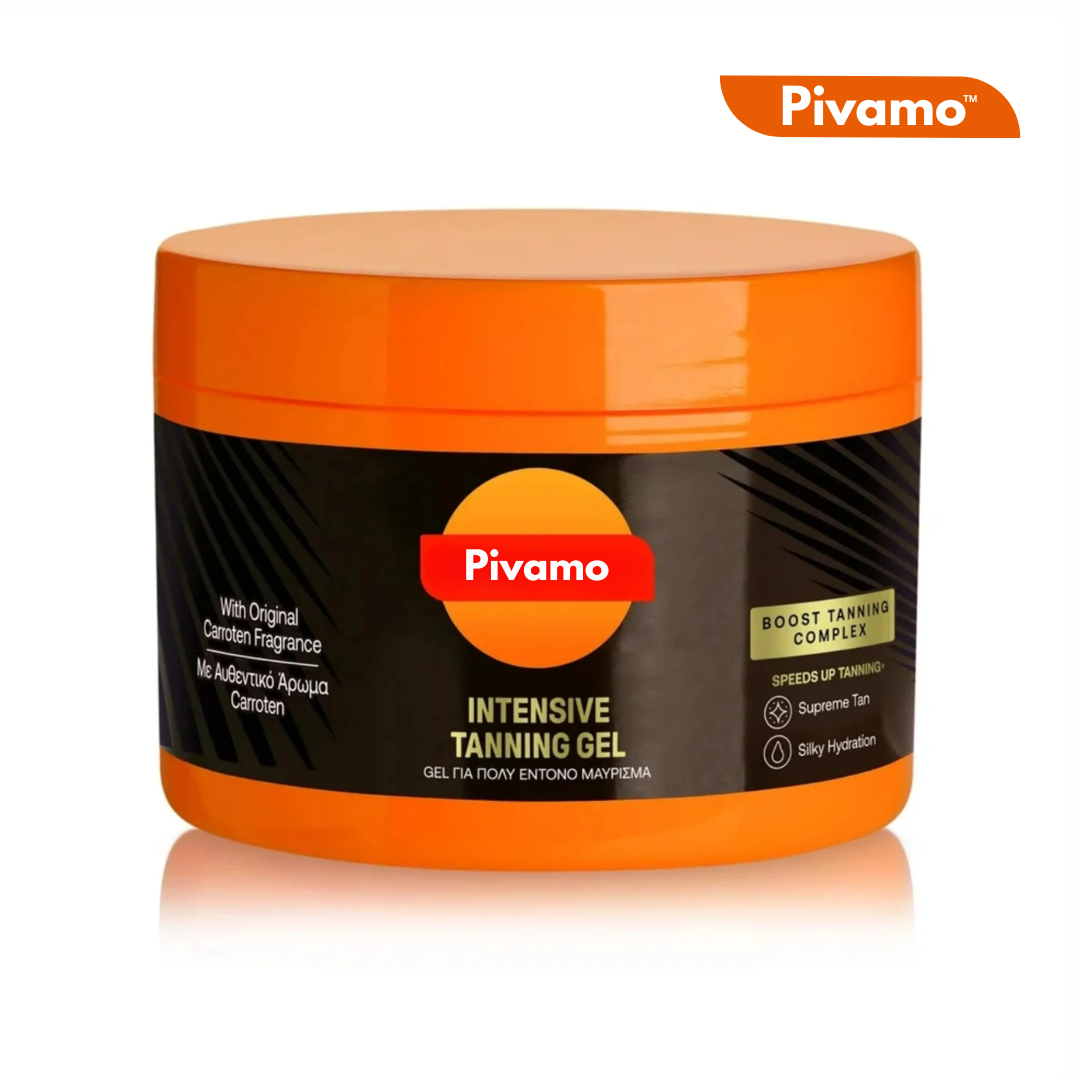 🌞 Pivamo™ Tanning Gel – Fast, Hydrating Bronze for All Skin Types