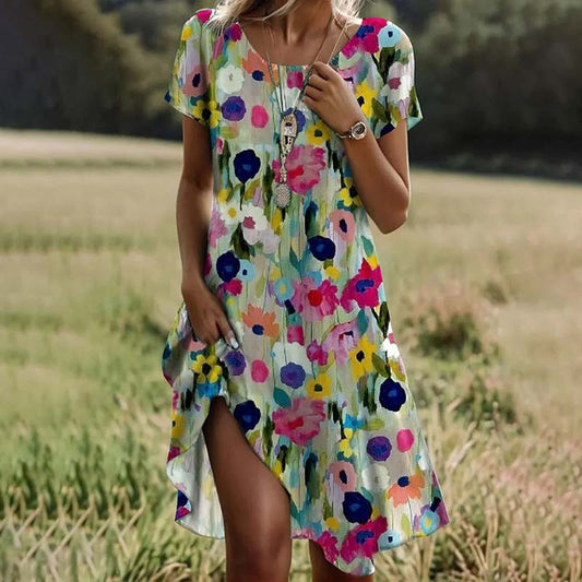 Liane | Colorful Floral Dress