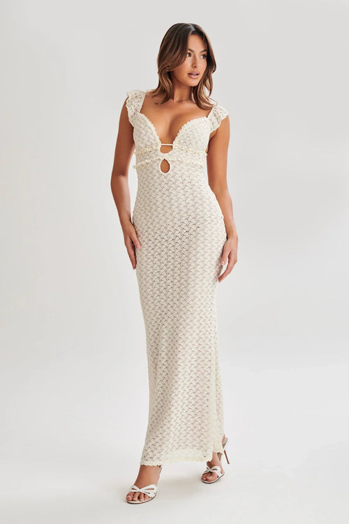 Coastal Elegance Backless Dress