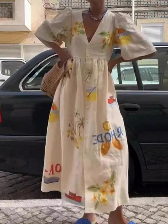Lexy Printed Midi Dress