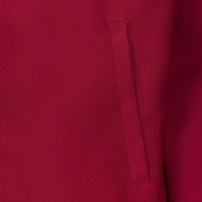 Mens Monkey Jacket with Tartan Lining - Burgundy
