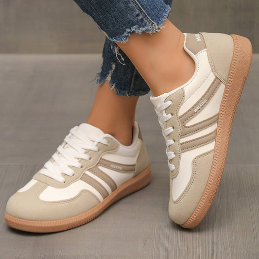 RetroStride™ Sneakers Beige Cream