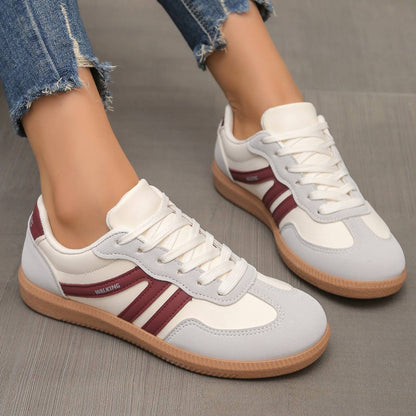 RetroStride™ Sneakers Wine Red & Grey