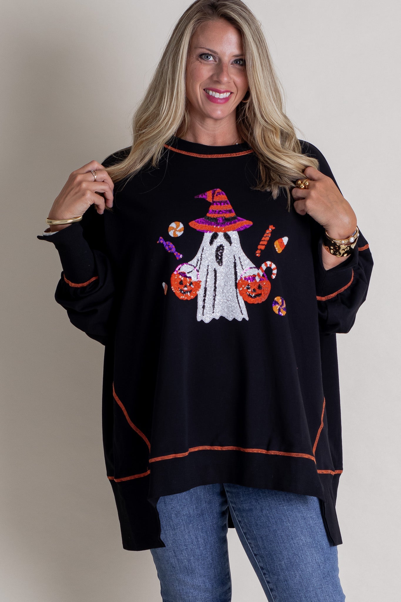 Best Dressed Sequin Ghost Top
