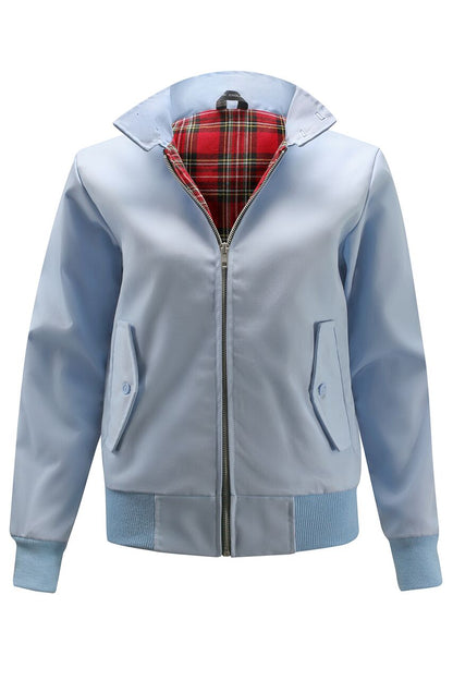 Womens Classic Harrington Jacket - Light Blue