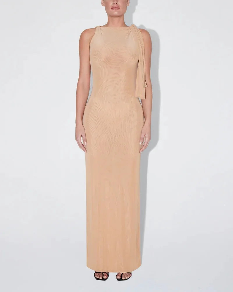 Stretch Knotted Maxi Dress