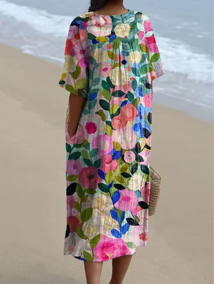 Adalita™ - Cheerful Floral Dress 1 + 1 FREE