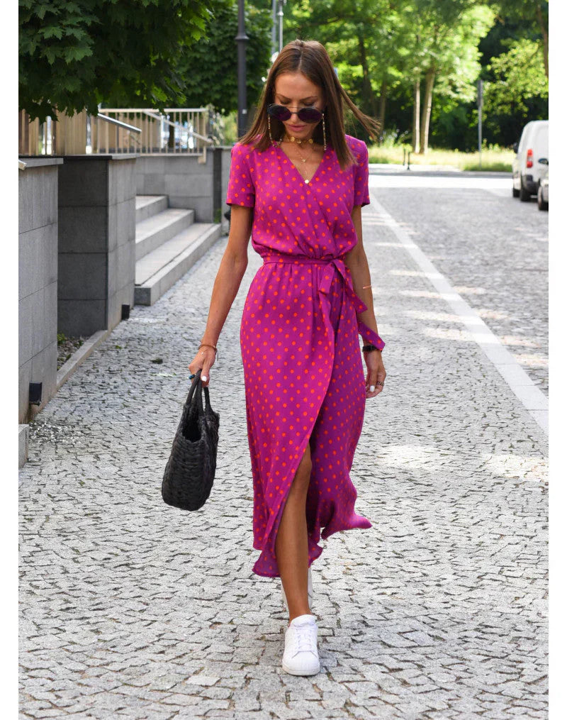 Sam Chic Dress- V-Neck Elegance