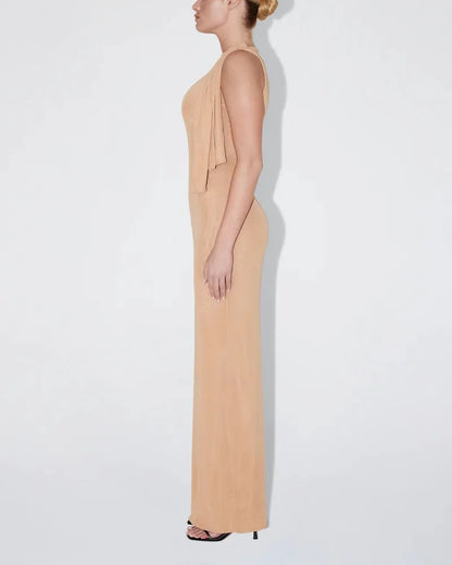 Stretch Knotted Maxi Dress