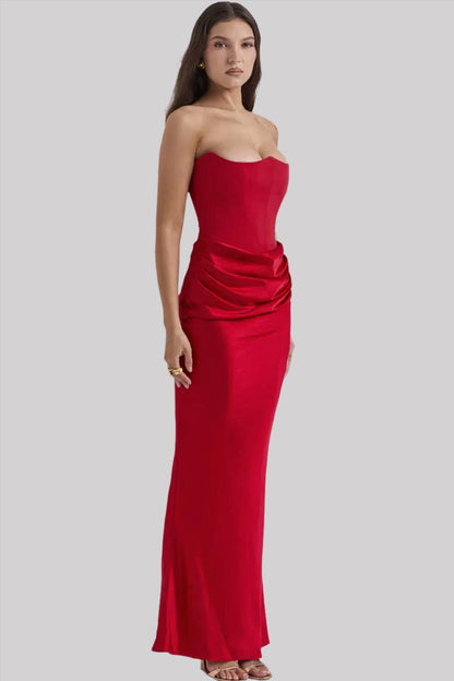 Strapless Elegant Maxi Dress