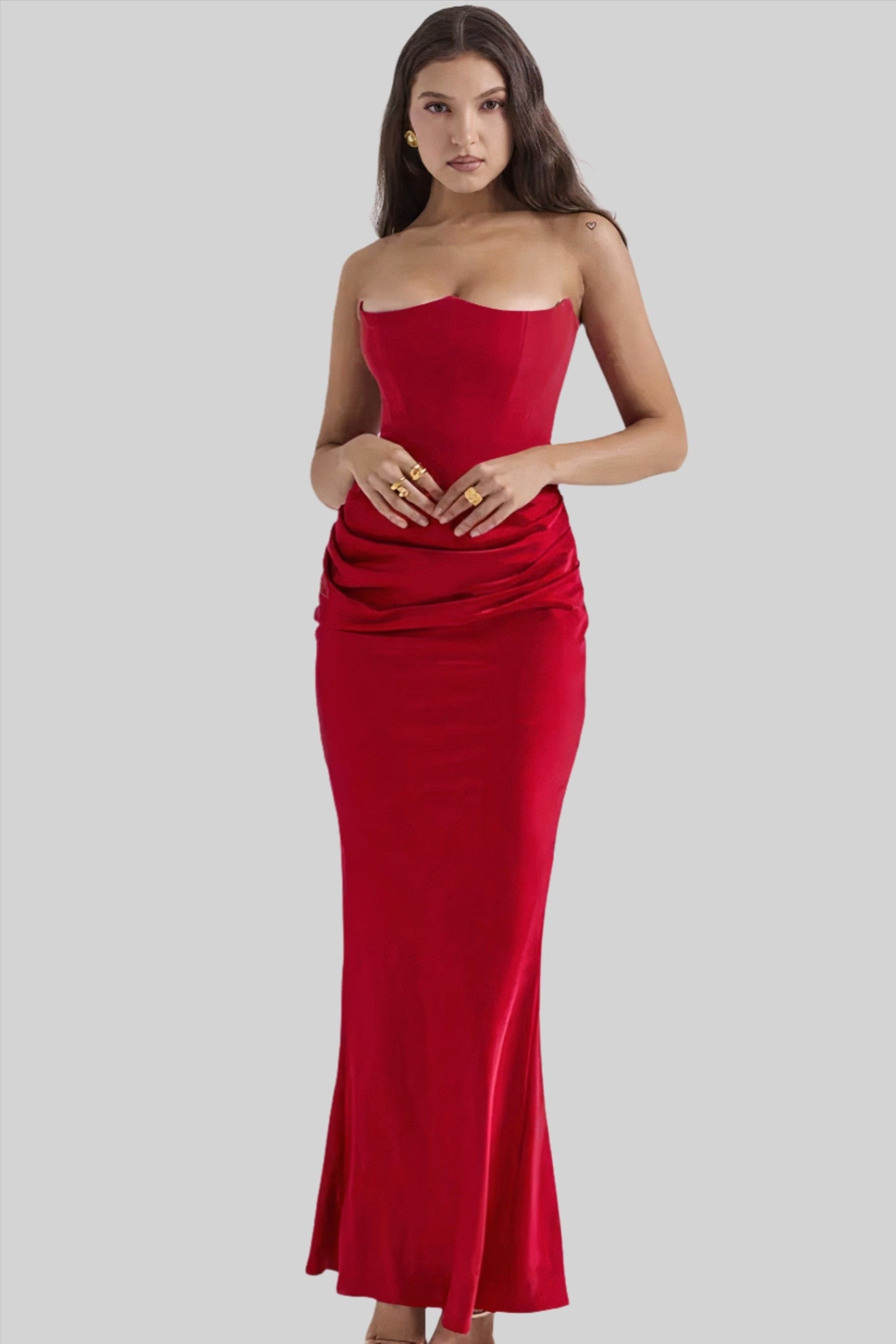 Strapless Elegant Maxi Dress