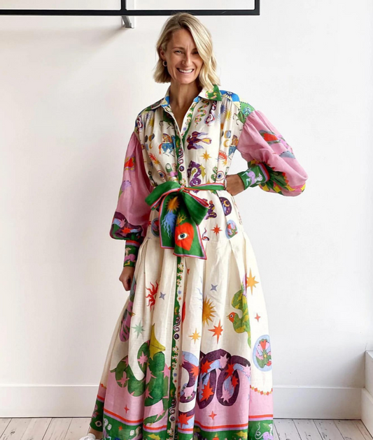 Freya Brightly colored dress