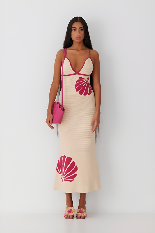 Seashell Elegance Maxi Dress