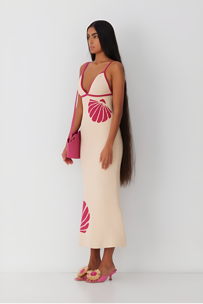 Seashell Elegance Maxi Dress