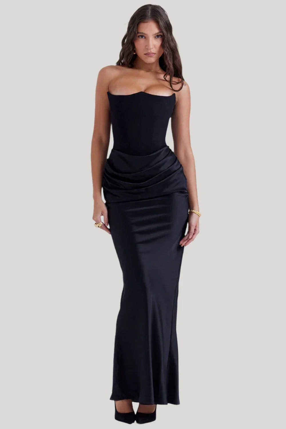 Strapless Elegant Maxi Dress